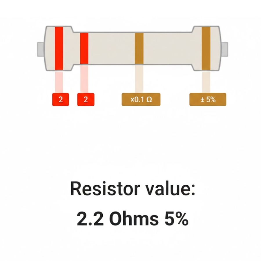 2.2 OHM Yellow